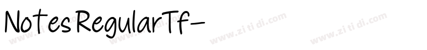 Notes RegularTf字体转换